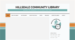 Desktop Screenshot of hillsdale-library.org